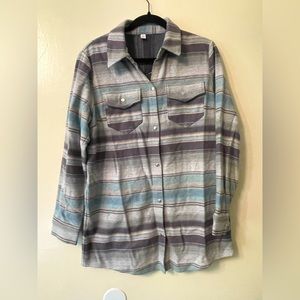 Western Boho Pearl Snap Jacket